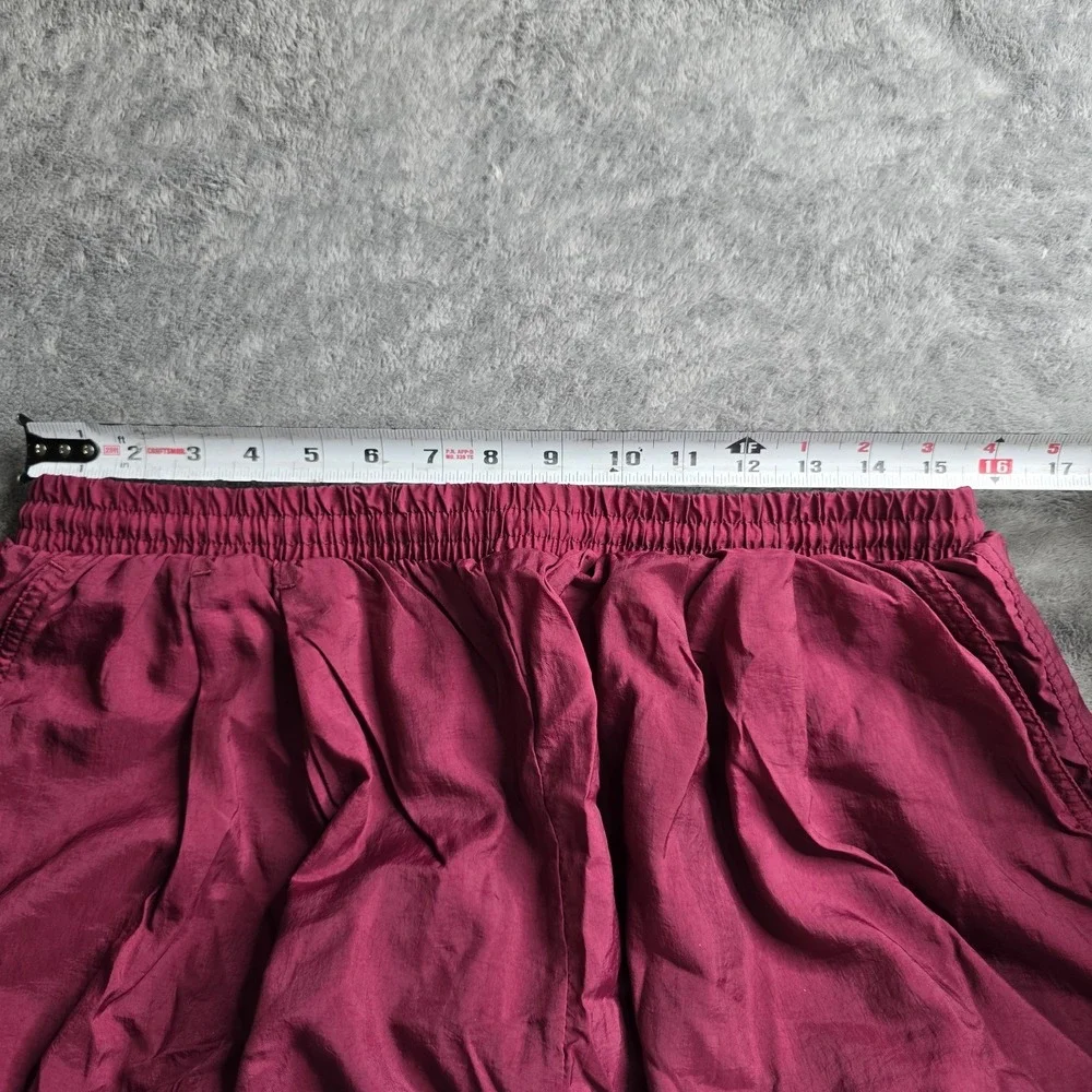 Vintage Nike Track Pants Mens Size XXL Burgundy Baggy Mesh Lined Windbreaker Y2K